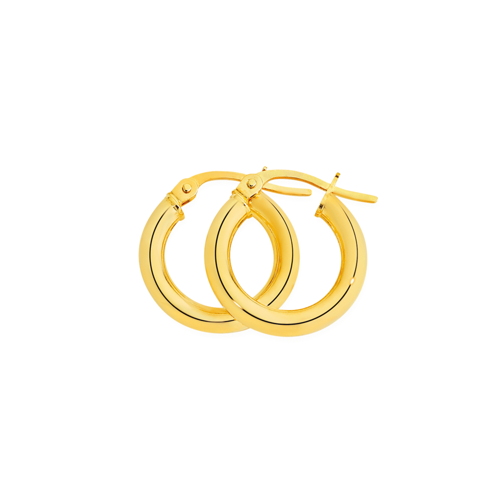 FANCIME Endless Circle 18K Gold Hoop Earrings – FANCI.ME