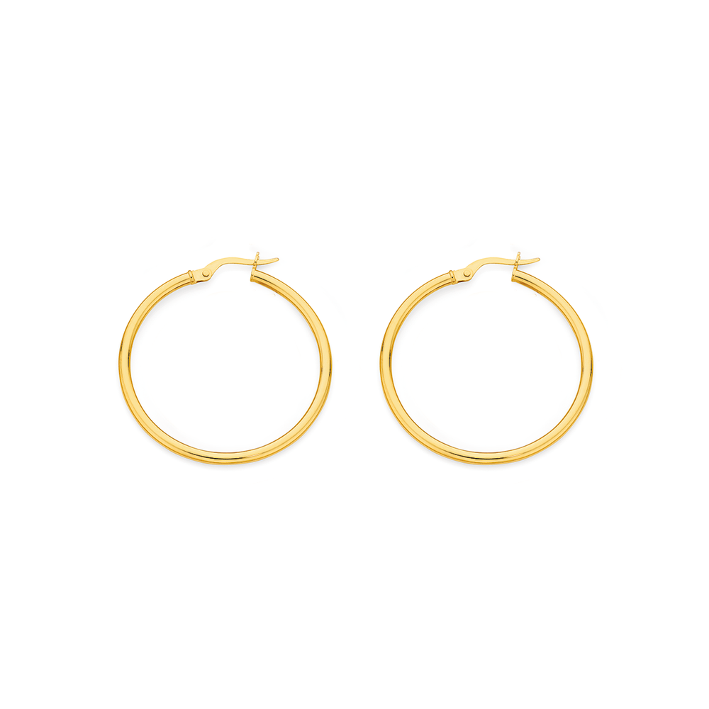 Thick gold hoop earrings – The Senshi World