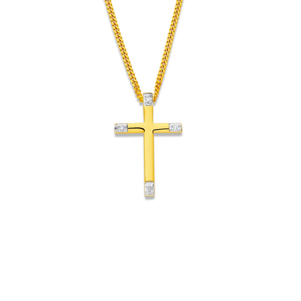 9ct hot sale cross pendant