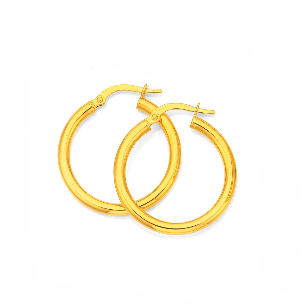 Triple Hoop Earrings  9ct Gold  Gear Jewellers