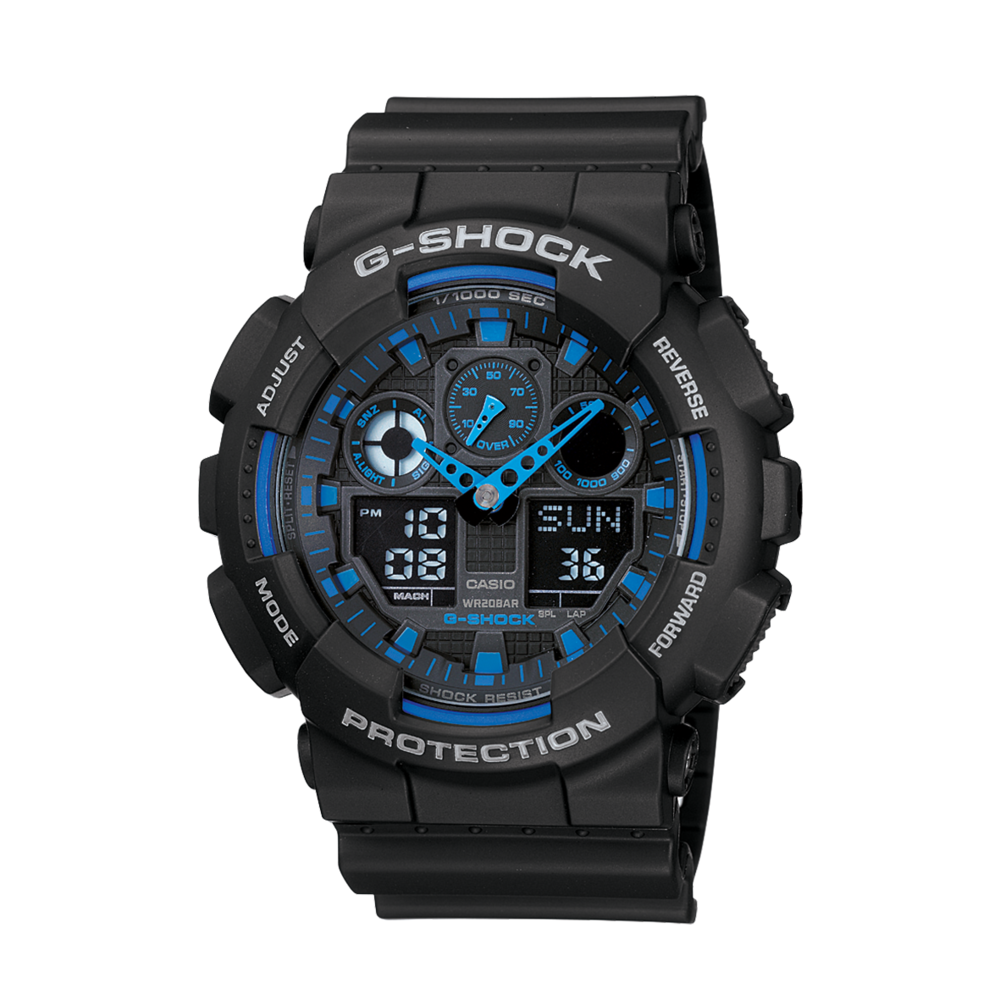 Blue g shock mens watch best sale