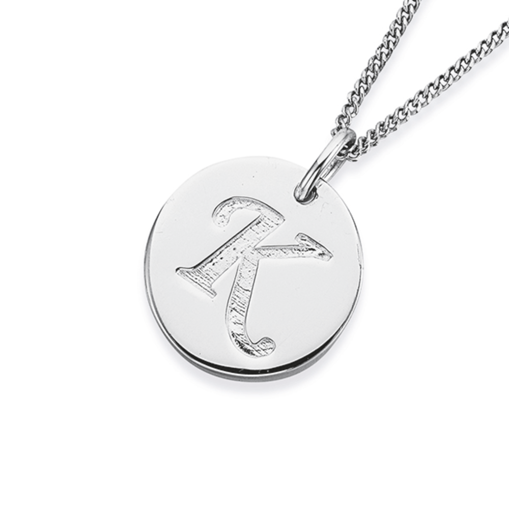 K pendant store necklace silver