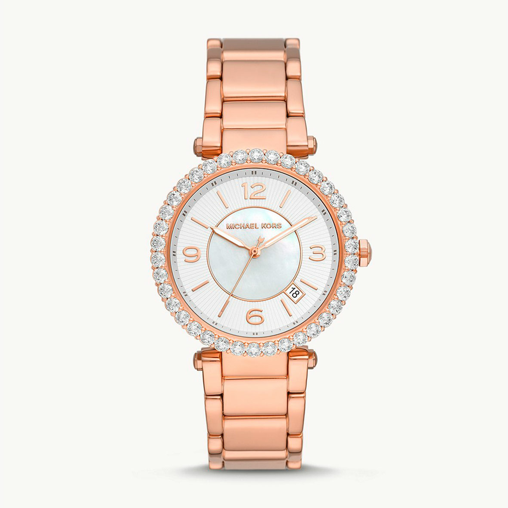 Michael Kors Parker Ladies Watch in Rose | Stewart Dawsons