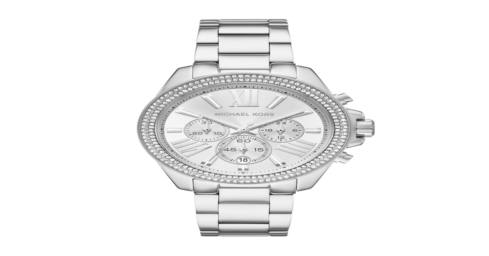 Michael Kors Wren Ladies Chronograph Watch in Silver | Stewart Dawsons