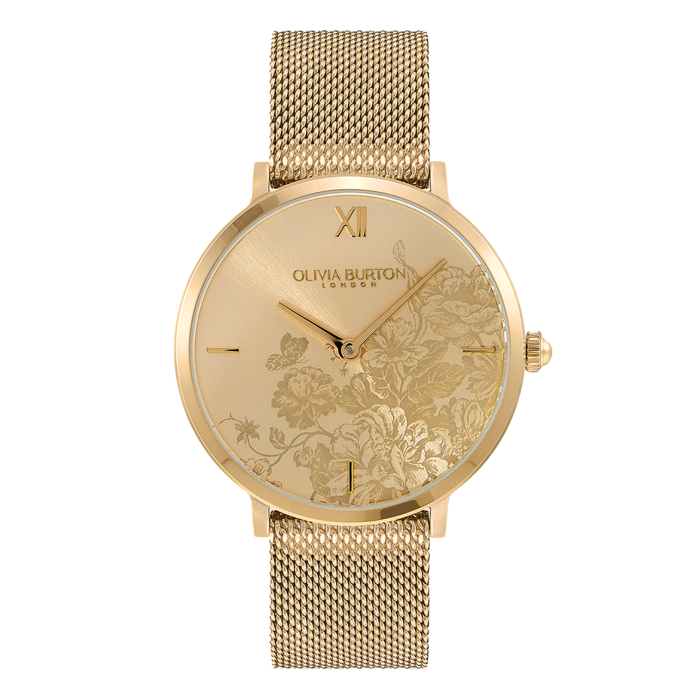 Olivia burton gold outlet and silver watch