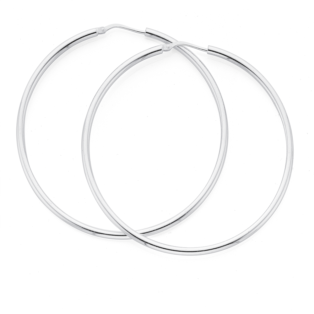 Update 151+ pure silver hoop earrings latest - seven.edu.vn