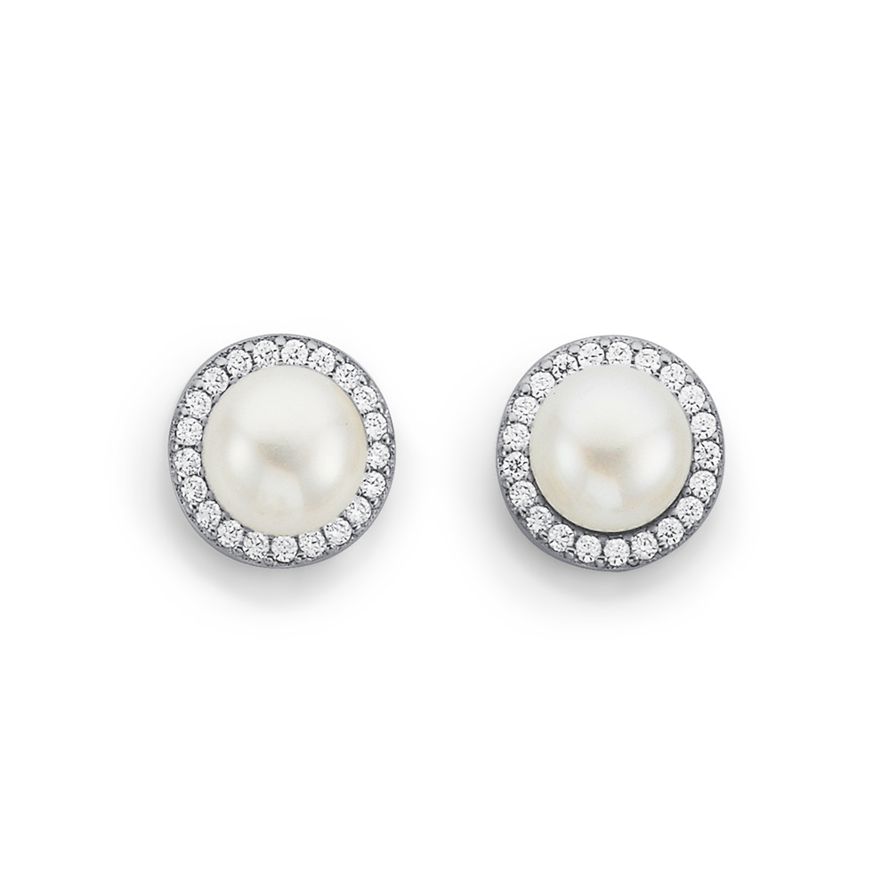 8pcs CZ paved pearl earrings gift,simulated white diamond outlet embeded earrings,freshwater baroque pearl earrings,large nucleated pearl earring