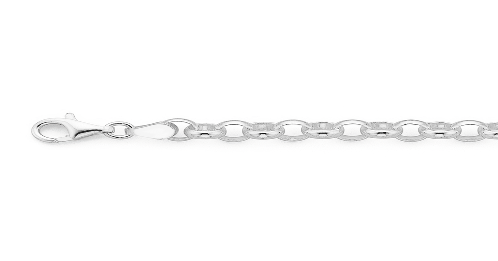 Sterling Silver 19cm Round Belcher Bracelet | Stewart Dawsons