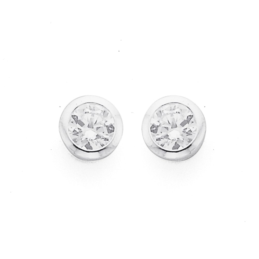 925 sterling silver earrings Ball Stud 3mm