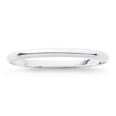 Sterling Silver 7x65mm Solid Comfort Bangle