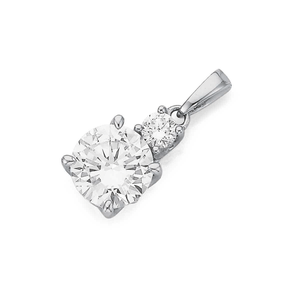 Online Sterling Silver Cubic Zirconia Pendant