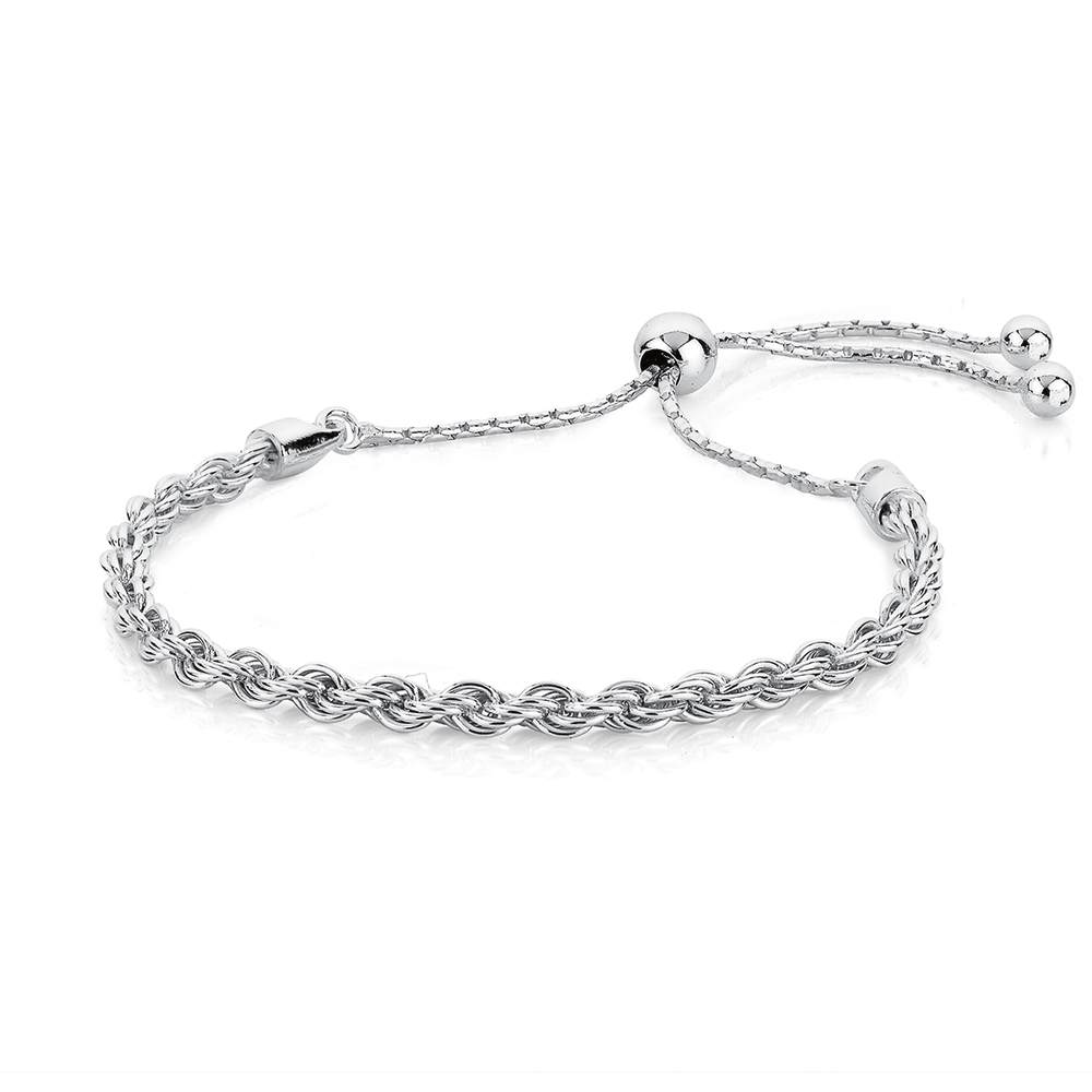 Rope Sterling shops Silver Bracelet