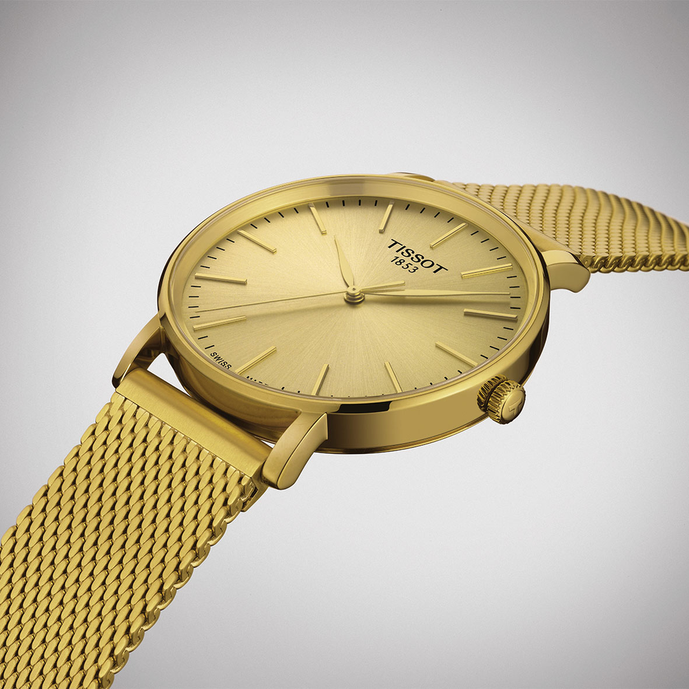 Tissot sales gold watch