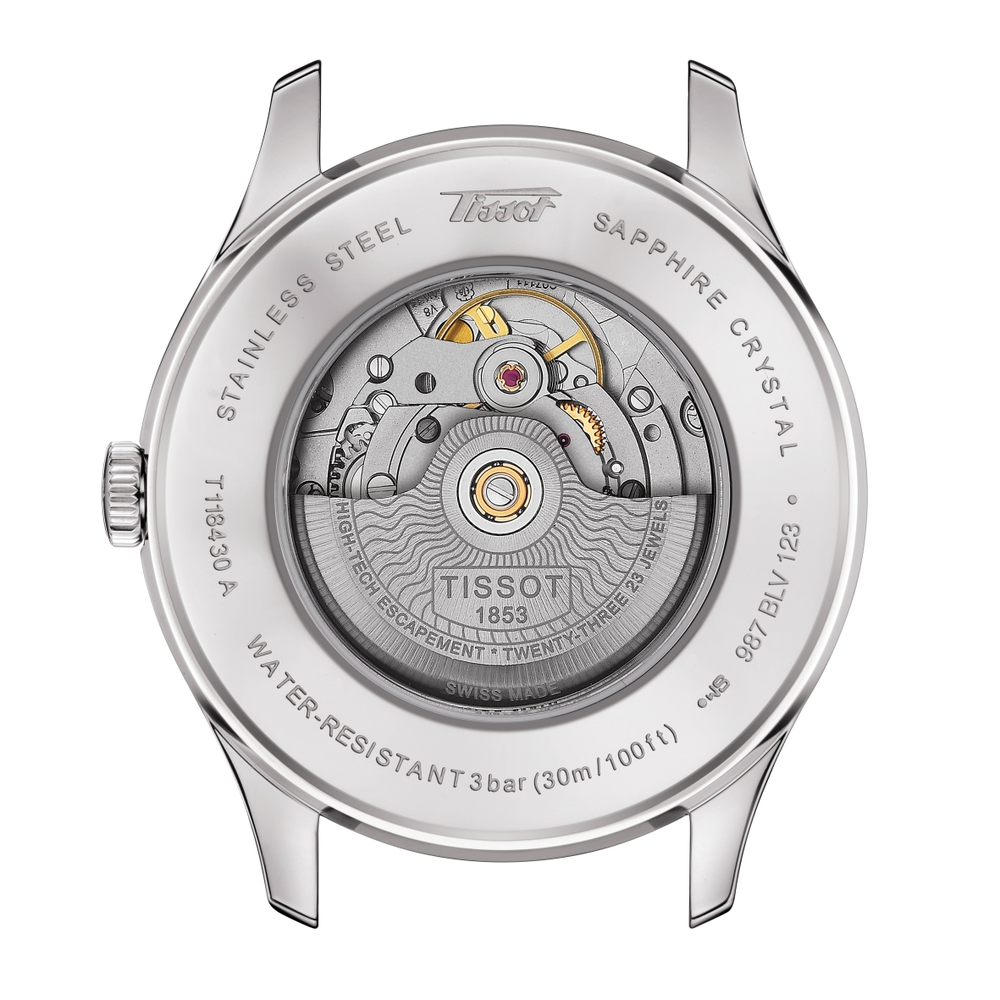 Tissot Heritage Visodate Powermatic 80 Watch in Silver Stewart